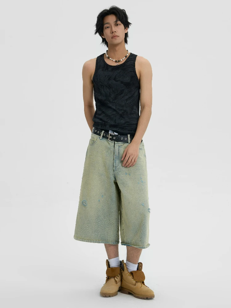 JHYQ Capri Cut Light Wash Denim Shorts(Jhyq Capri Cut Light Wash Denim Shorts) 4 JHYQ Capri Cut Light Wash Denim Shorts(Jhyq Capri Cut Light Wash Denim Shorts) - Image 2