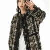 King Prince Retro Tweed Plaid Jacket(King Prince Retro Tweed Plaid Jacket) -Youth Urban Wear image 750x1000 4 373b2a0e 02cb 4bb8 95ea c21e1e1740a7