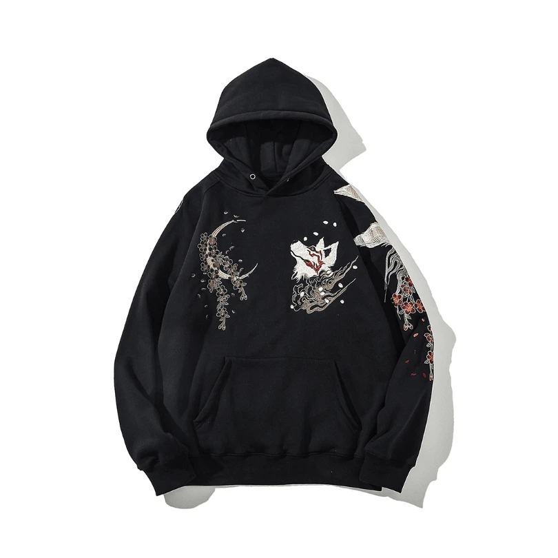 Embroidered Fox Hoodie(Embroidered Fox Hoodie) 4 Embroidered Fox Hoodie(Embroidered Fox Hoodie) - Image 2