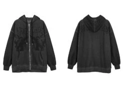 Angel Embroidered Zip-Up Jacket(Angel Zip Up Jacket) 30 Angel Embroidered Zip-Up Jacket(Angel Zip Up Jacket) -Youth Urban Wear men hip hop streetwear hooded jacket ang description 11