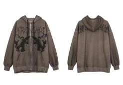 Angel Embroidered Zip-Up Jacket(Angel Zip Up Jacket) 31 Angel Embroidered Zip-Up Jacket(Angel Zip Up Jacket) -Youth Urban Wear men hip hop streetwear hooded jacket ang description 12