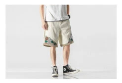 Embroidered Floral Patchwork Shorts(Embroidered Floral Patchwork Shorts) 22 Embroidered Floral Patchwork Shorts(Embroidered Floral Patchwork Shorts) -Youth Urban Wear patchwork3